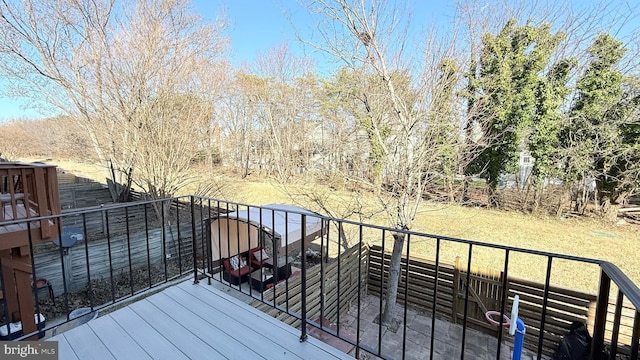 view of wooden terrace