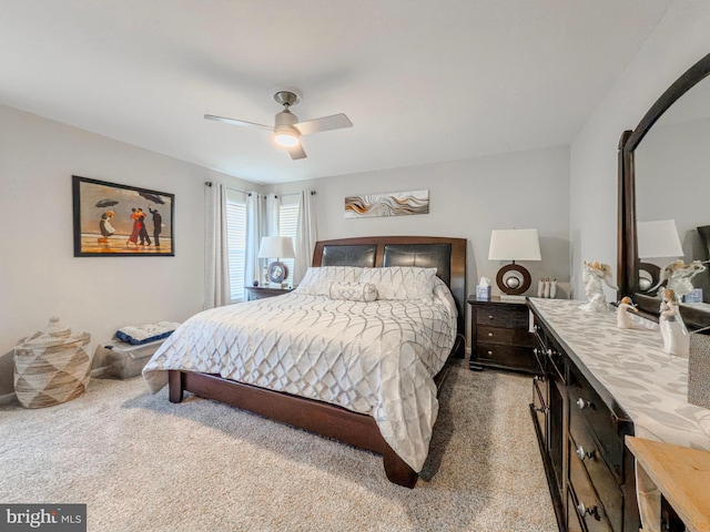 bedroom featuring a ceiling fan