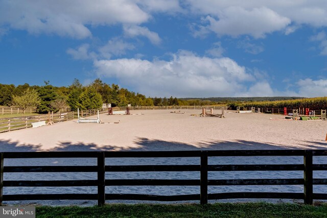 13401 Longnecker Rd, Reisterstown, MD 21136 - view of yard with an enclosed area and a rural view