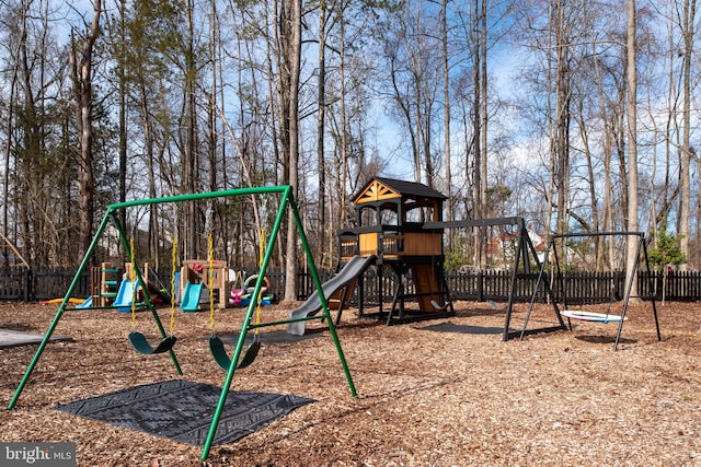 community playground featuring fence