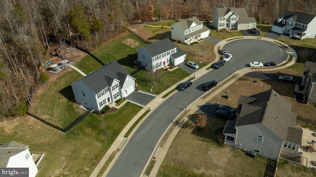 drone / aerial view featuring a residential view