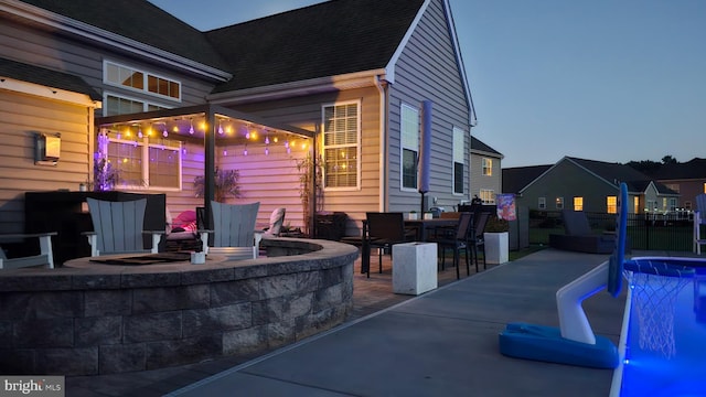 view of patio / terrace with an outdoor pool