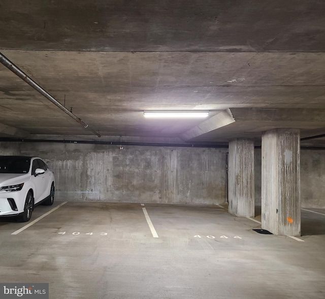 view of parking deck