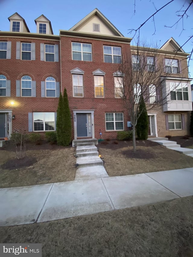 multi unit property with brick siding