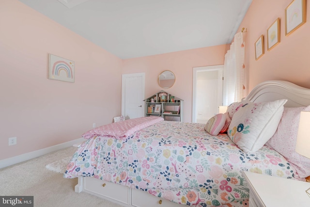 carpeted bedroom with baseboards