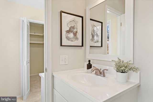 bathroom featuring vanity