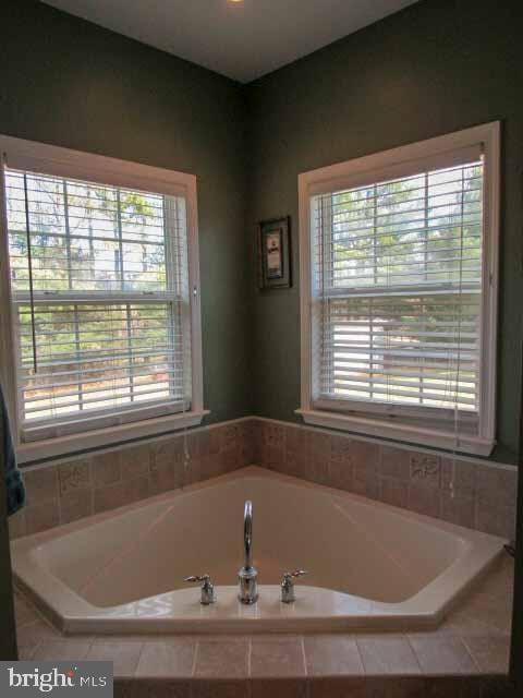 bathroom featuring a bath