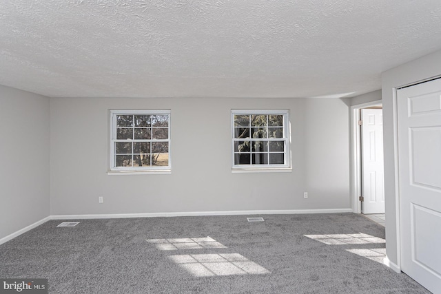 empty room with carpet, baseboards, and a wealth of natural light