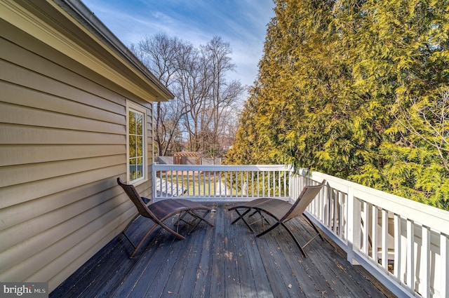 view of deck