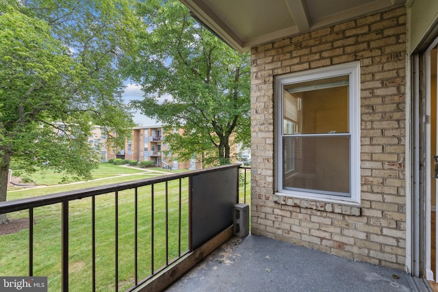 view of balcony