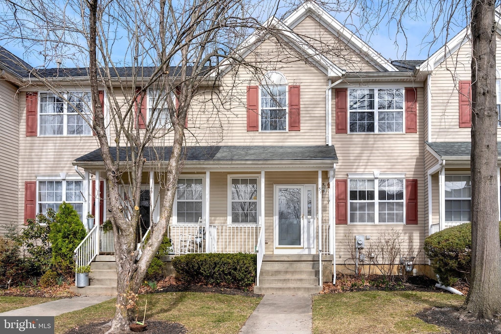 multi unit property with a porch