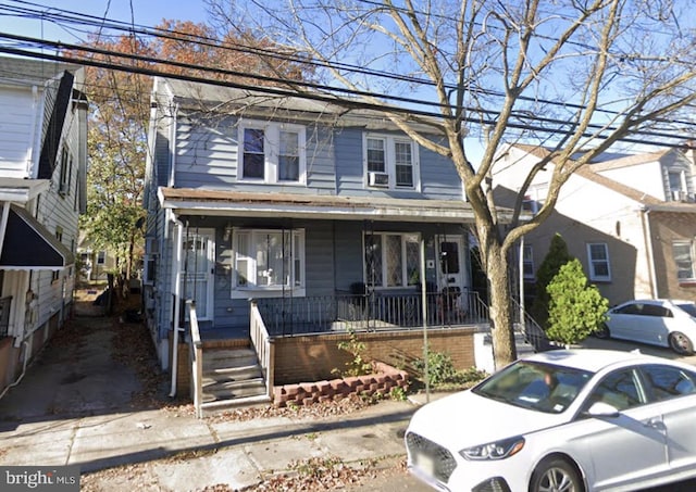 traditional style home with a porch