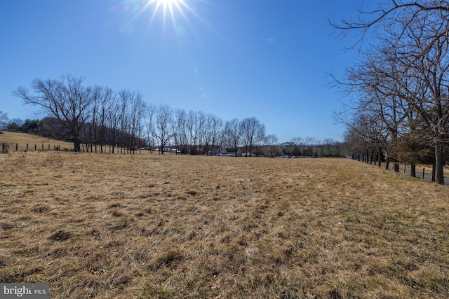 view of nature featuring a rural view