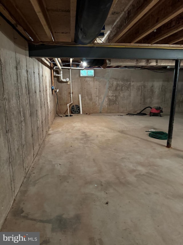 view of basement