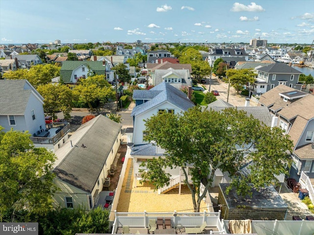 drone / aerial view featuring a residential view