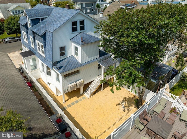 aerial view featuring a residential view