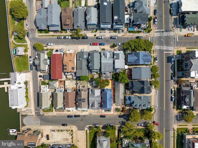 bird's eye view with a residential view