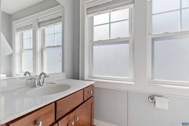 bathroom featuring vanity