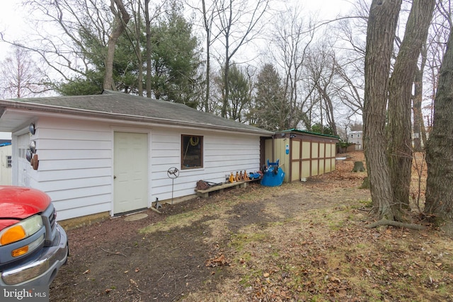 view of back of property