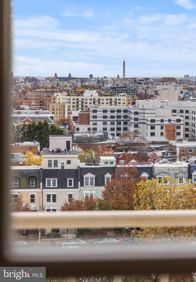 exterior space with a city view