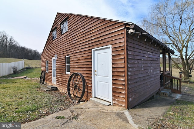 view of outbuilding