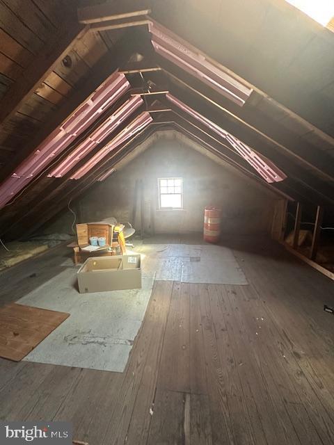 view of attic