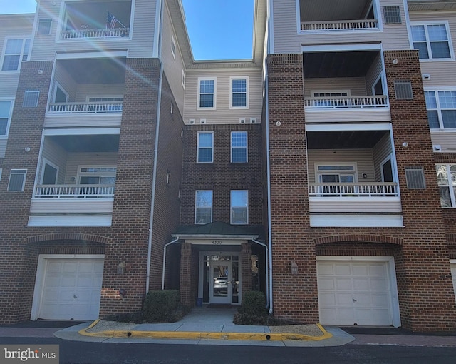 view of property with a garage