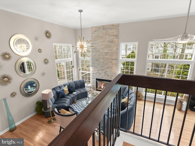 balcony featuring an outdoor living space