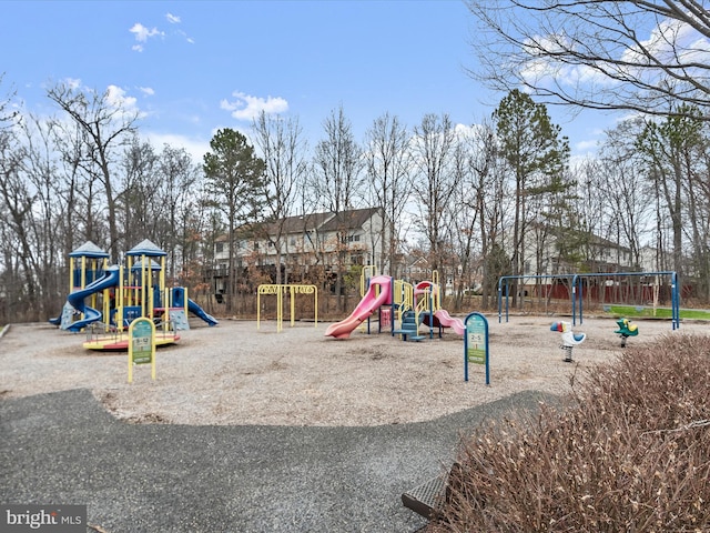 view of communal playground