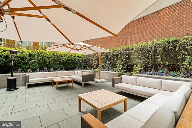 130 S 18th St Unit 2502, Philadelphia, PA 19103 - view of patio featuring outdoor lounge area