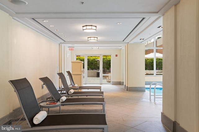 130 S 18th St Unit 2502, Philadelphia, PA 19103 - exercise area with tile patterned floors