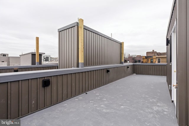 view of patio / terrace with a balcony