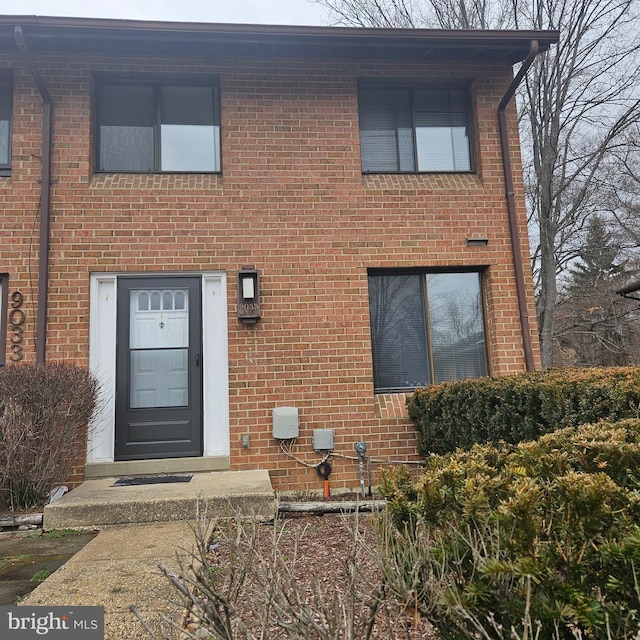 view of front of property with brick siding