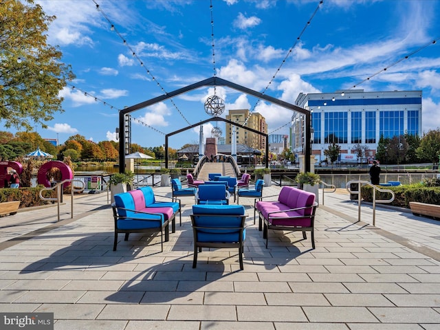 view of patio / terrace featuring outdoor lounge area