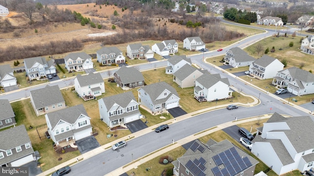 birds eye view of property featuring a residential view