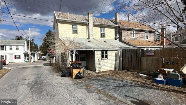 exterior space with fence