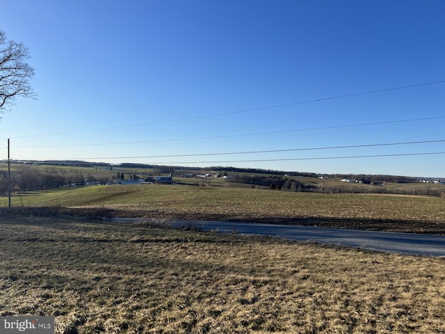 view of yard featuring a rural view