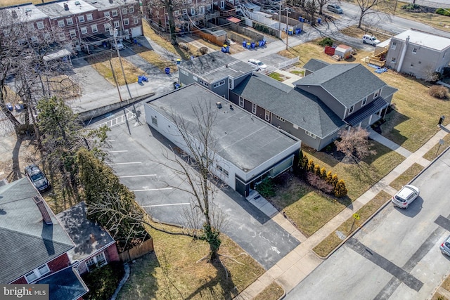 bird's eye view featuring a residential view