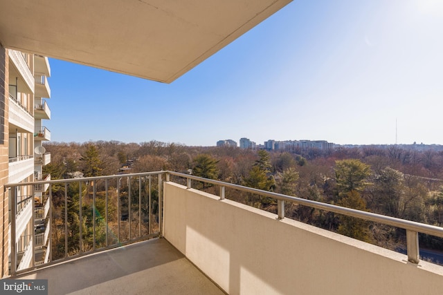 view of balcony