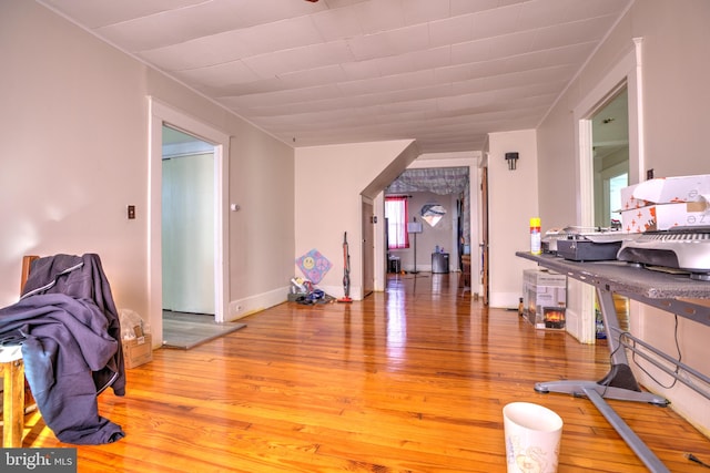 interior space featuring light wood-style floors