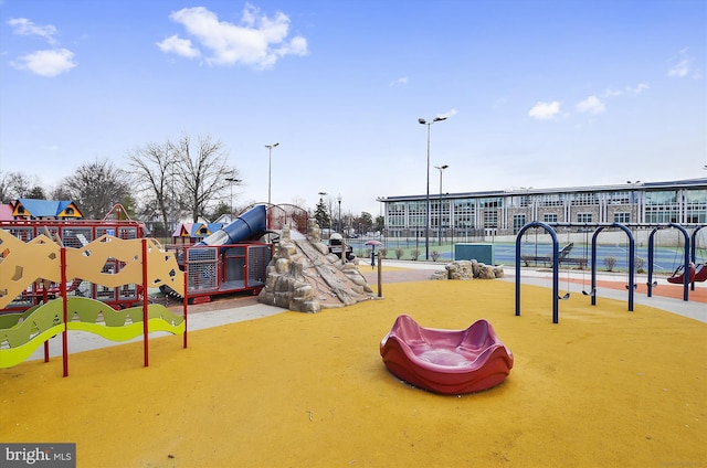 view of jungle gym