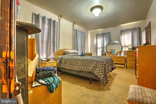 bedroom featuring carpet flooring