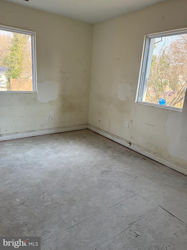 4818 Deanwood Dr, Capitol Heights, MD 20743 - empty room with concrete flooring