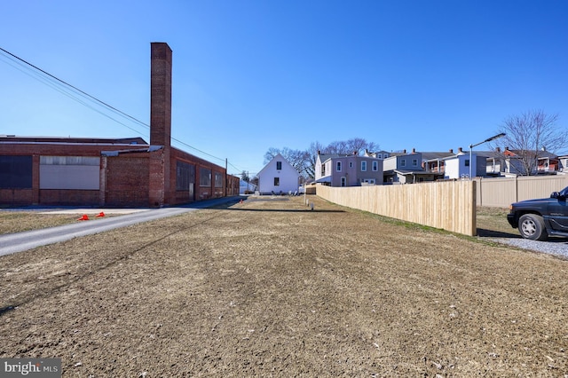 view of street featuring a residential view