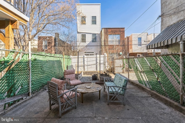 view of patio / terrace featuring a fenced backyard