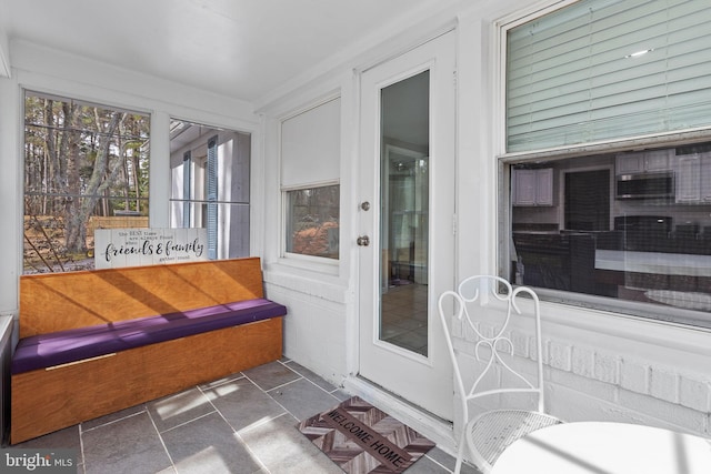 view of sunroom / solarium