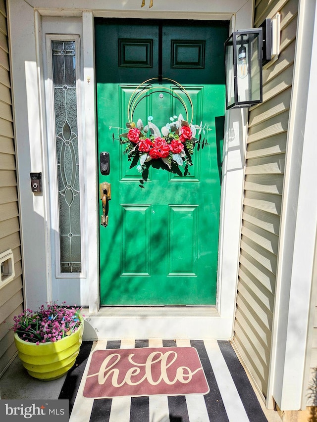 view of entrance to property