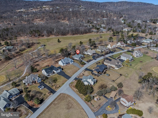 birds eye view of property featuring a residential view