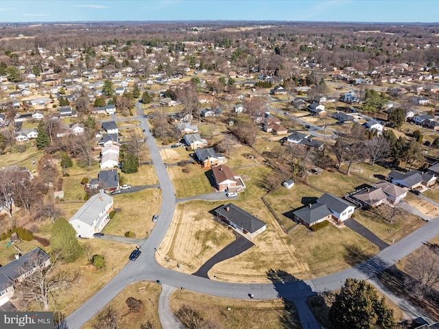 drone / aerial view featuring a residential view