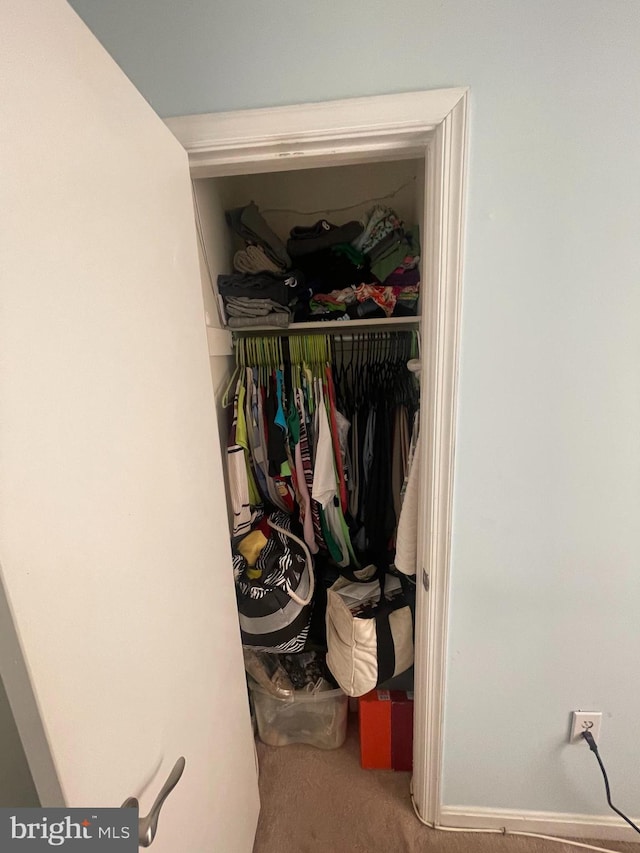 view of closet